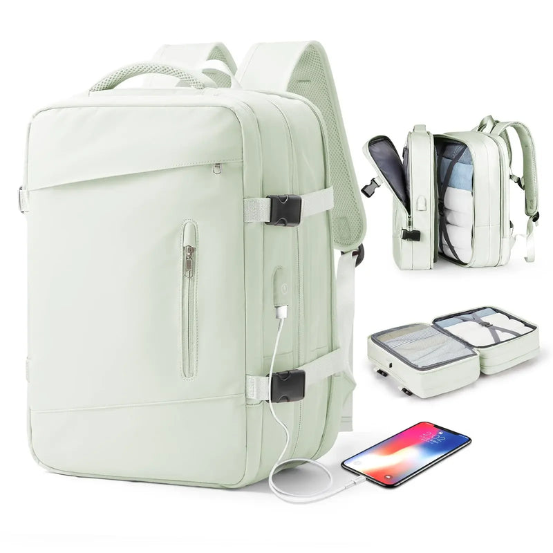 Mochila Impermeável Multifuncional / Porta USB - SecureTech